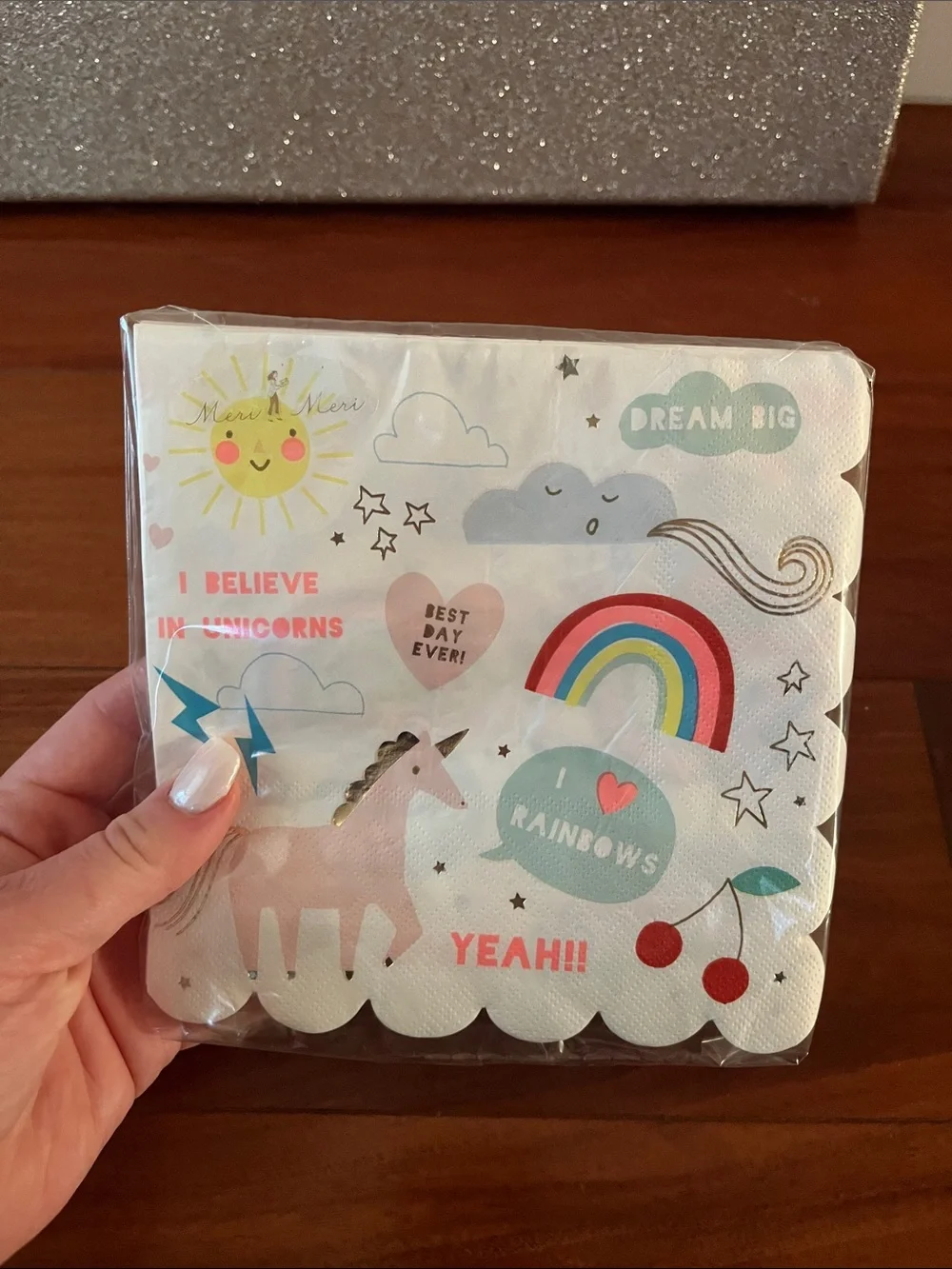 Paper Source Golden Party Set - Paper Fans, Napkins & More!